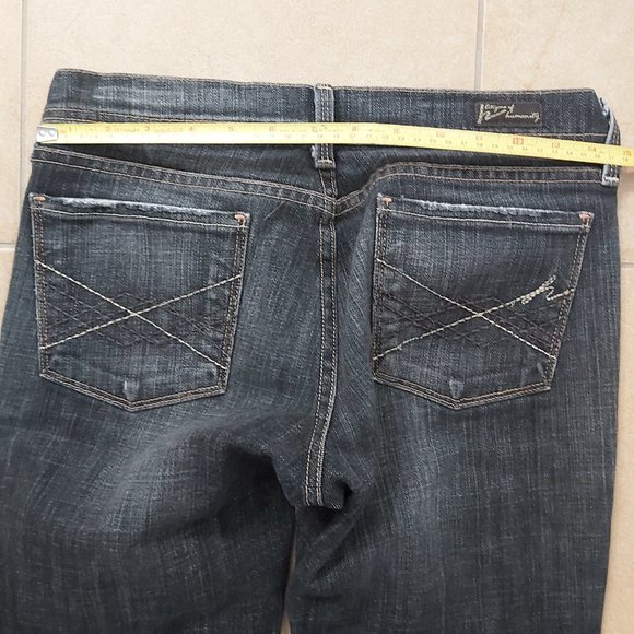 Citizens of Humanity Black Jeans Jerome Dahan Naomi Stretch Low Waist Flair 27 - Picture 5 of 12